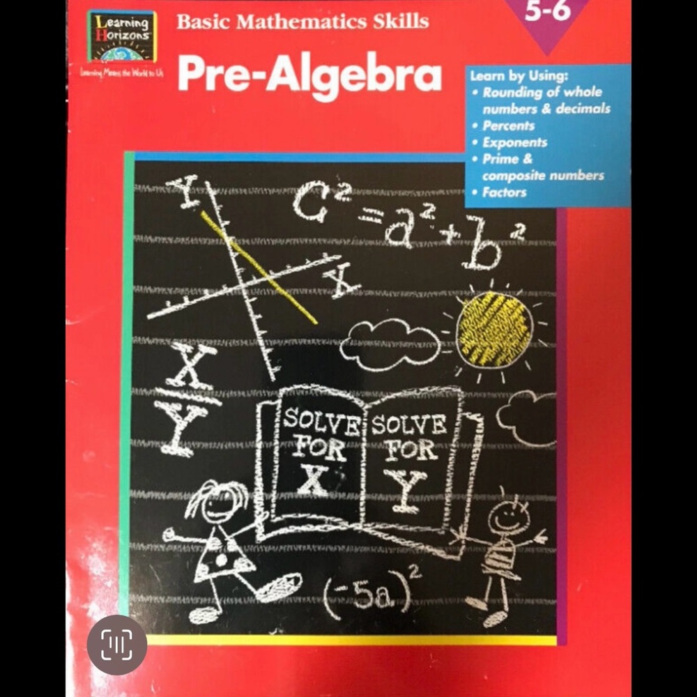 Pre-algebra Grade 5 - 6 workbook